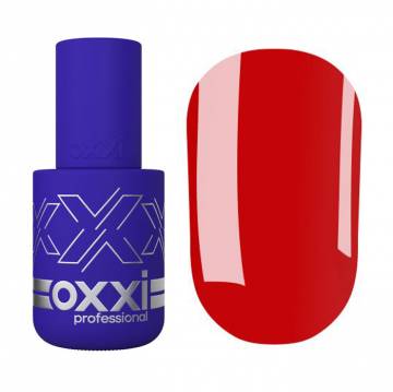 Гель-лак для ногтей Oxxi Professional 356 Рубиново-красный, эмаль, 10 мл