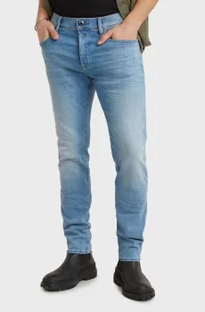 Мужские голубые джинсы 3301 Slim Голубой 36-32 G-Star RAW 51001,8968