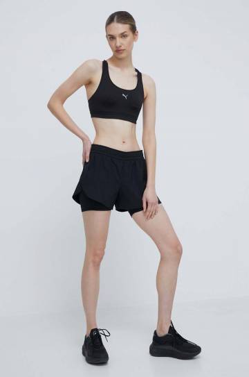 Спортивный бюстгальтер Puma 4KEEPS цвет чёрный однотонный 524953 Спортивный бюстгальтер Puma 4KEEPS цвет чёрный однотонный 524953