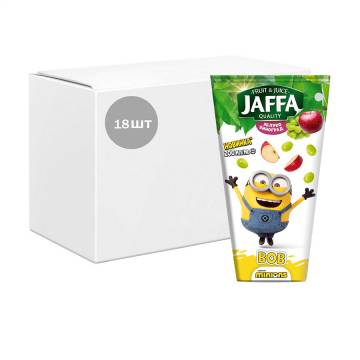 Детский сок JAFFA Minions Bob Яблоко и виноград, 18*200 мл Детский сок JAFFA Minions Bob Яблоко и виноград, 18*200 мл