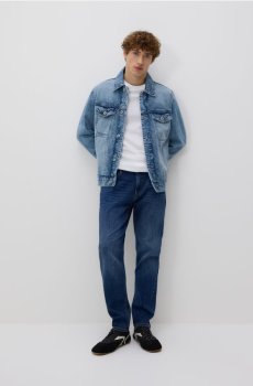 Reserved - Джинси slim із вареним ефектом - темно-синій - WM858-59J