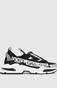 Детские черные кроссовки с логотипом