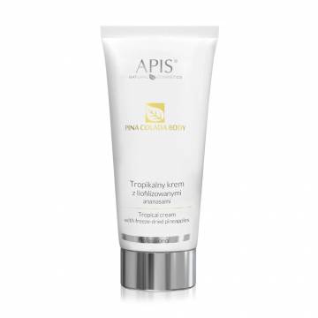Крем для тела Apis Natural Cosmetics Pina Colada Body Tropical Cream с лиофилизированными ананасами, 200 мл Крем для тела Apis Natural Cosmetics Pina Colada Body Tropical Cream с лиофилизированными ананасами, 200 мл