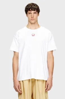 Мужская белая футболка T-NORM-T13 Белый S Diesel A18695 0QKAP