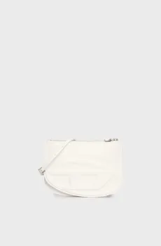 Женская белая кожаная сумка 1DR TWIN Белый ONESIZE Diesel X10330 PR818