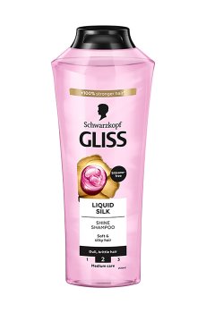 Шампунь для блеска Gliss Liquid Silk для ломких и тусклых волос, 400 мл