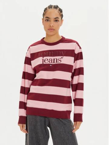 Tommy Jeans Світшот Ess Logo DW0DW19041 Фіолетовий Relaxed Fit Tommy Jeans Світшот Ess Logo DW0DW19041 Фіолетовий Relaxed Fit