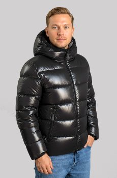 Зимний мужской пуховик в черном цвете SB-25295-Black