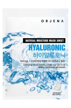 Тканевая маска для лица ORJENA Natural Moisture Mask Sheet Hyaluronic с гиалуроновой кислотой, 23 мл
