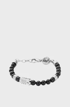 Мужской черный браслет Черный ONESIZE Diesel DX0847040