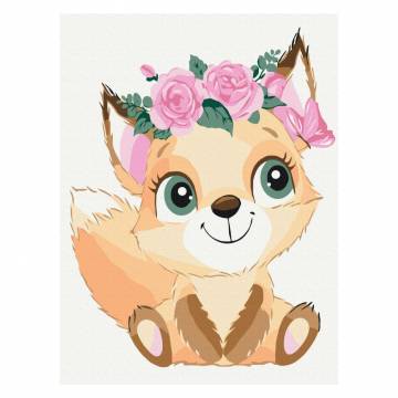 Картина за номерами Brushme Білочка в віночку (KBS7105) Картина за номерами Brushme Білочка в віночку (KBS7105)