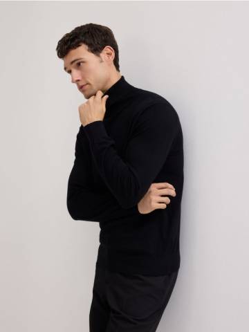 Reserved - Джемпер з додаванням кашеміру - чорний - 389GQ-99X Reserved - Джемпер з додаванням кашеміру - чорний - 389GQ-99X
