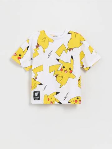 Reserved - Бавовняна футболка Pokemon - кремовий - 931EG-01X Reserved - Бавовняна футболка Pokemon - кремовий - 931EG-01X