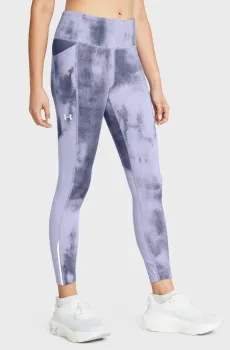 Женские сиреневые тайтсы UA Fly Fast Ankle Print Tgt Сиреневый XS Under Armour 1369772-539