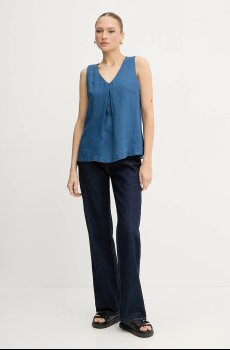 Льняная блузка United Colors of Benetton