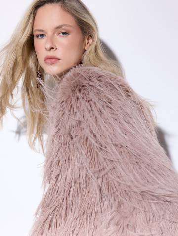 Mohito - Куртка зі штучного хутра - бежевий - 32