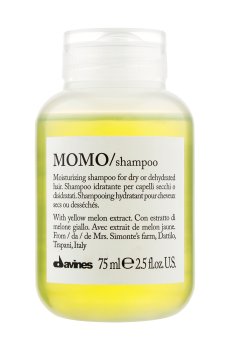 Бессульфатный увлажняющий шампунь Davines Momo Shampoo для сухих и обезвоженных волос, 75 мл