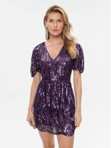 TWINSET Коктейльна сукня 232TT2050 Фіолетовий Slim Fit TWINSET Коктейльна сукня 232TT2050 Фіолетовий Slim Fit