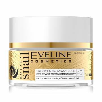 Интенсивный крем-концентрат для лица Eveline Cosmetics Royal Snail 40+ против морщин, 50 мл Интенсивный крем-концентрат для лица Eveline Cosmetics Royal Snail 40+ против морщин, 50 мл