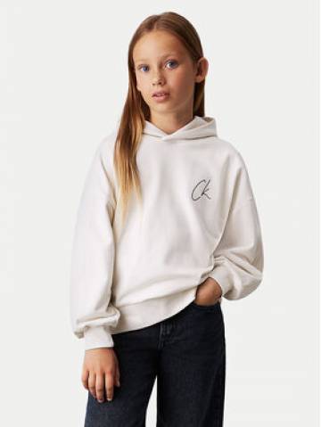 Calvin Klein Jeans Світшот Signage IG0IG02640 Écru Regular Fit Calvin Klein Jeans Світшот Signage IG0IG02640 Écru Regular Fit