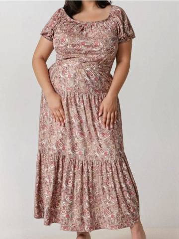 Блузка з об’ємними рукавами - різнобарвний