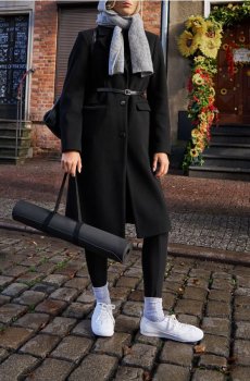 Легінси з флісовим утепленням - чорний