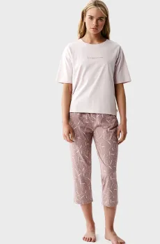 Женская розовая пижама (футболка, брюки) Розовый S Atlantic NLP-509