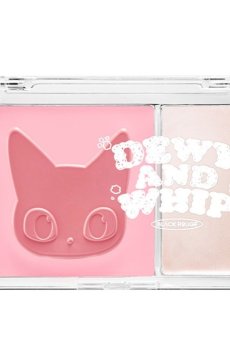 Компактные румяна для лица BLACK ROUGE Dewy Whip Cheek and Beam DW01 Strawberry, 11.5 г