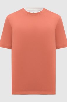 Оранжевая футболка из хлопка