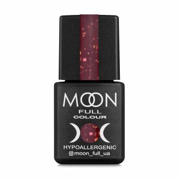 Каучуковая база для гель-лака Moon Full Leaf Rubber Base с поталью 08 Винный, 8 мл Каучуковая база для гель-лака Moon Full Leaf Rubber Base с поталью 08 Винный, 8 мл