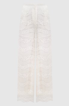 Брюки цвета айвори из кружева