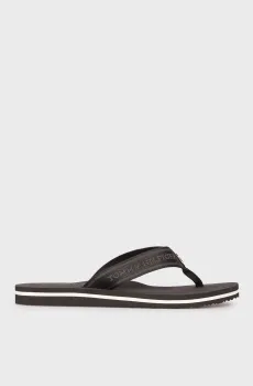 Женские черные вьетнамки HILFIGER WEBBING BEACH SANDAL Черный 36 Tommy Hilfiger FW0FW08515