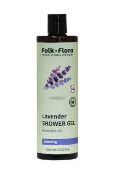 Уценка! Гель для душа Folk & Flora Лаванда, 400 мл