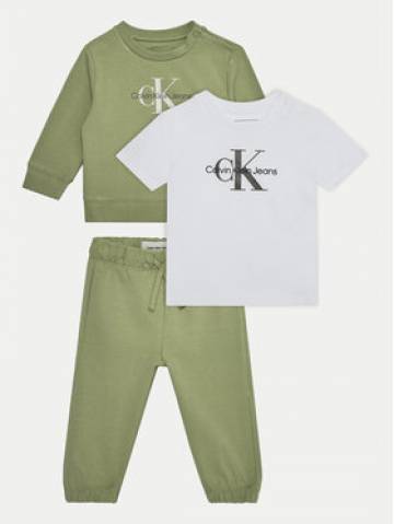 Calvin Klein Jeans Спортивний костюм Monogram Starter IN0IN00011 Зелений Regular Fit Calvin Klein Jeans Спортивний костюм Monogram Starter IN0IN00011 Зелений Regular Fit