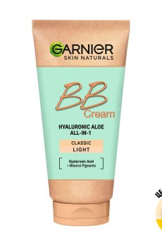 ВВ-крем для лица GARNIER Skin Naturals Комплексный увлажняющий уход Секрет совершенства 5 в 1, SPF 15, Светло-бежевый, 50 мл