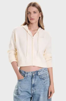 Женское белое худи Белый M Guess V5BR05.Z3JD2;G047