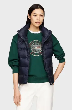 Женский темно-синий пуховой жилет LW DOWN CASUAL VEST Синий S Tommy Hilfiger WW0WW43582