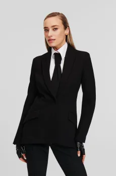 Женский черный жакет Черный 38 Karl Lagerfeld 245W1402