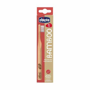 Детская зубная щетка Chicco Bamboo Toothbrush красная упаковка, от 3 лет, 1 шт Детская зубная щетка Chicco Bamboo Toothbrush красная упаковка, от 3 лет, 1 шт