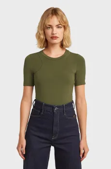 Женское оливковое боди 2nd skin Оливковый M G-Star RAW D28726,E299