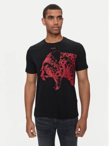 Hugo Футболка Dikobra 50519013 Чорний Regular Fit Hugo Футболка Dikobra 50519013 Чорний Regular Fit