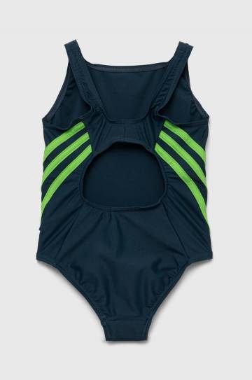 Детский слитный купальник adidas Performance цвет зелёный Детский слитный купальник adidas Performance цвет зелёный