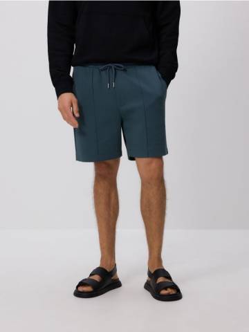 Reserved - Комфортні шорти з прошивкою - темно-синій - 614EF-95X