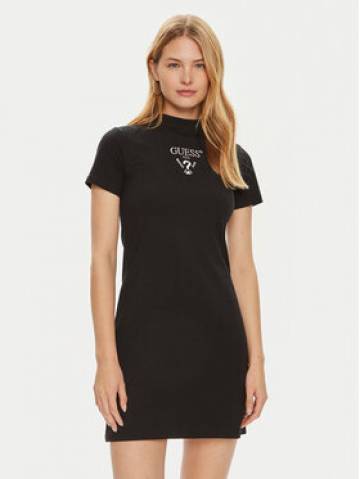 Guess Повсякденна сукня V4YK02 KCDH1 Чорний Regular Fit Guess Повсякденна сукня V4YK02 KCDH1 Чорний Regular Fit