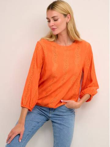 Kaffe Футболка Tio 10507286 Оранжевий Loose Fit Kaffe Футболка Tio 10507286 Оранжевий Loose Fit