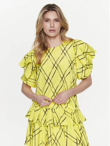Silvian Heach Блузка GPP23376BL Жовтий Regular Fit Silvian Heach Блузка GPP23376BL Жовтий Regular Fit