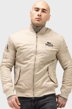 Мужской бежевый бомбер TERN HILL Бежевый XL Lonsdale 117090