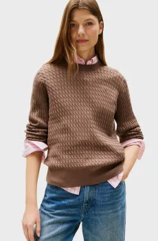 Женский коричневый джемпер Коричневый XS Tommy Hilfiger WW0WW44993