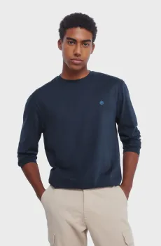 Мужской темно-синий лонгслив Синий S SPRINGFIELD 8832421