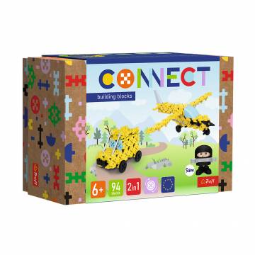 Детский конструктор 2 в 1 Trefl Connect Light Plane Jeep, от 6 лет, 94 детали (61969) Детский конструктор 2 в 1 Trefl Connect Light Plane Jeep, от 6 лет, 94 детали (61969)